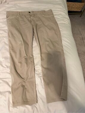 Faherty Mens 38x30 Comfort Twill 5-Pocket Pant khaki Stretch Chino Pants